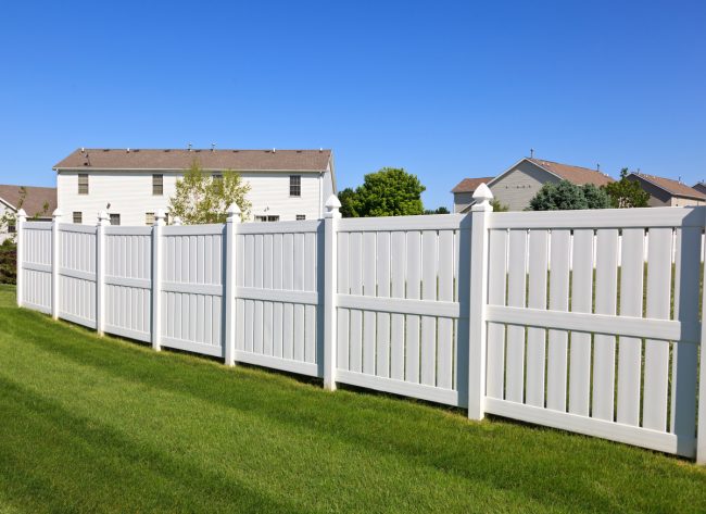 vinyl fence is the style